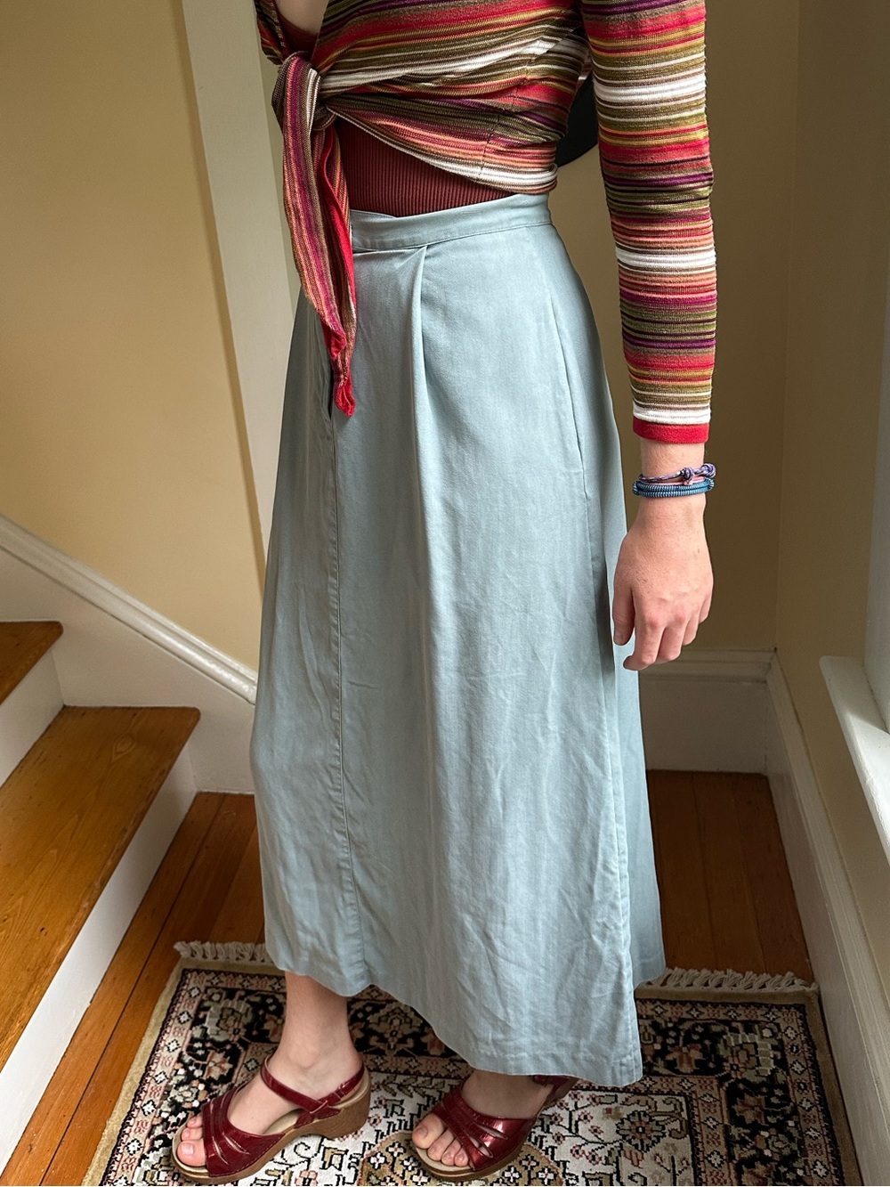 Silk Maxi Skirt L.L.Bean - Picture 2 of 5